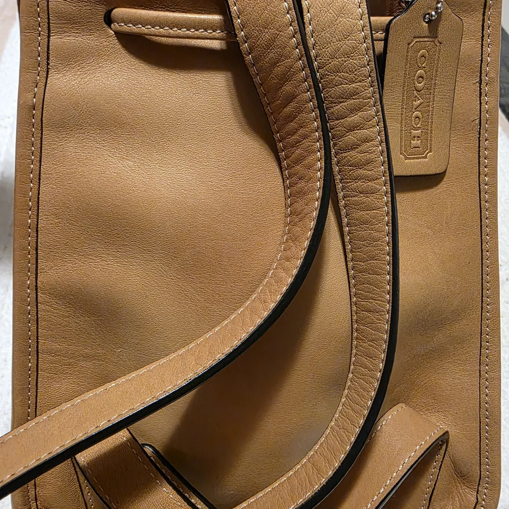 Coach Tan Leather Backpack - Picture 4 of 13